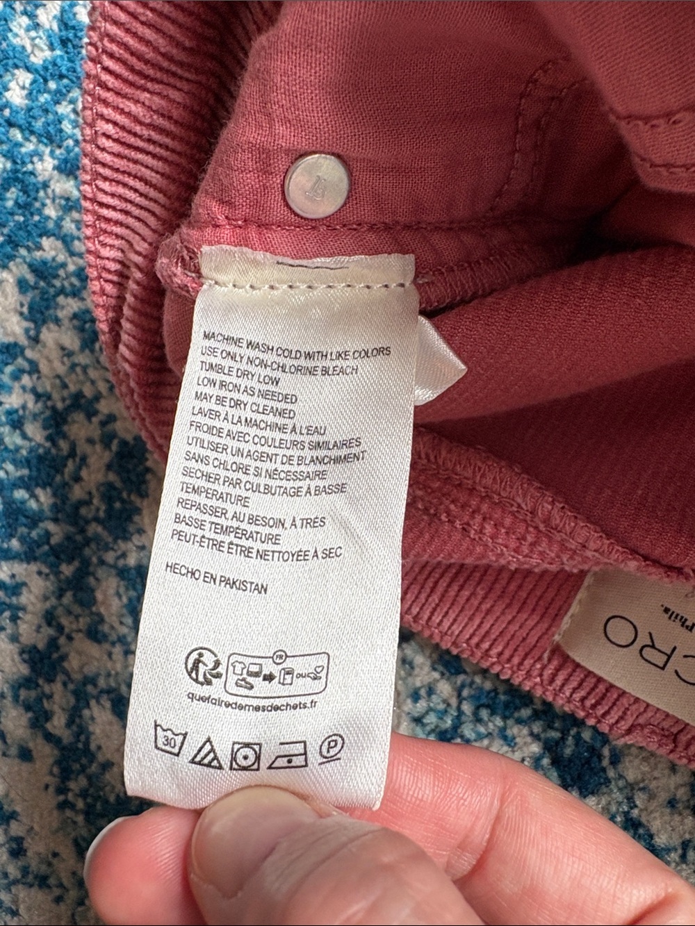 Pilcro The Yaya Mid Rise Corduroy Crop Flare Jeans - Picture 12 of 13